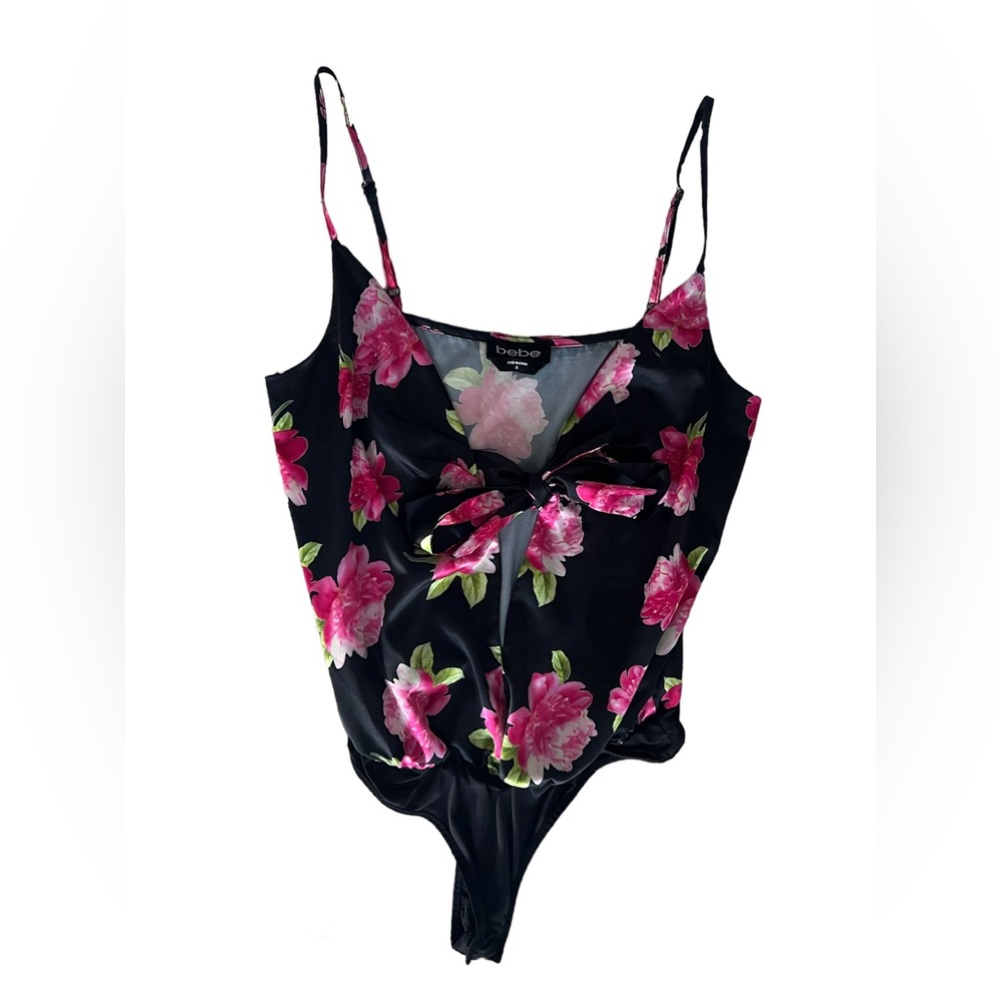 SATIN FLORAL BODYSUIT
